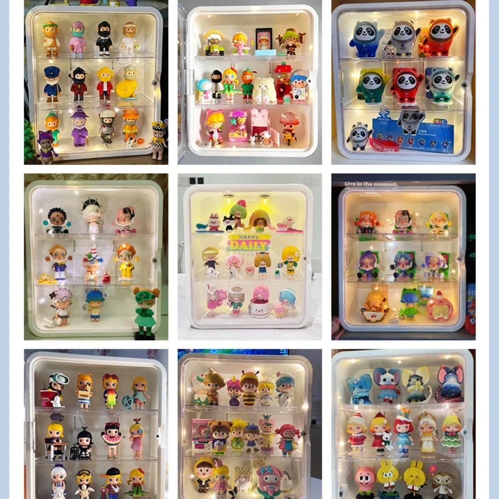 Transparent Action Figure Display Case – Dust-Proof Storage Rack