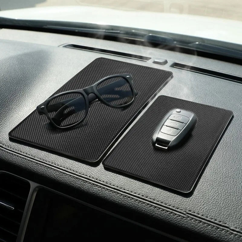 Car Dashboard Anti-Slip Grip Mat – Holds Phone, Keys & More