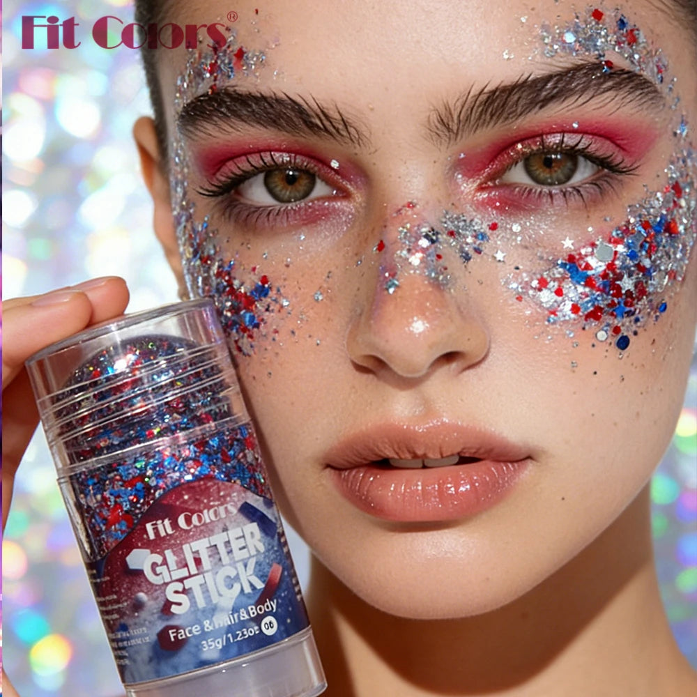 Mermaid Star Sequin Glitter Gel Stick – Body, Hair & Face