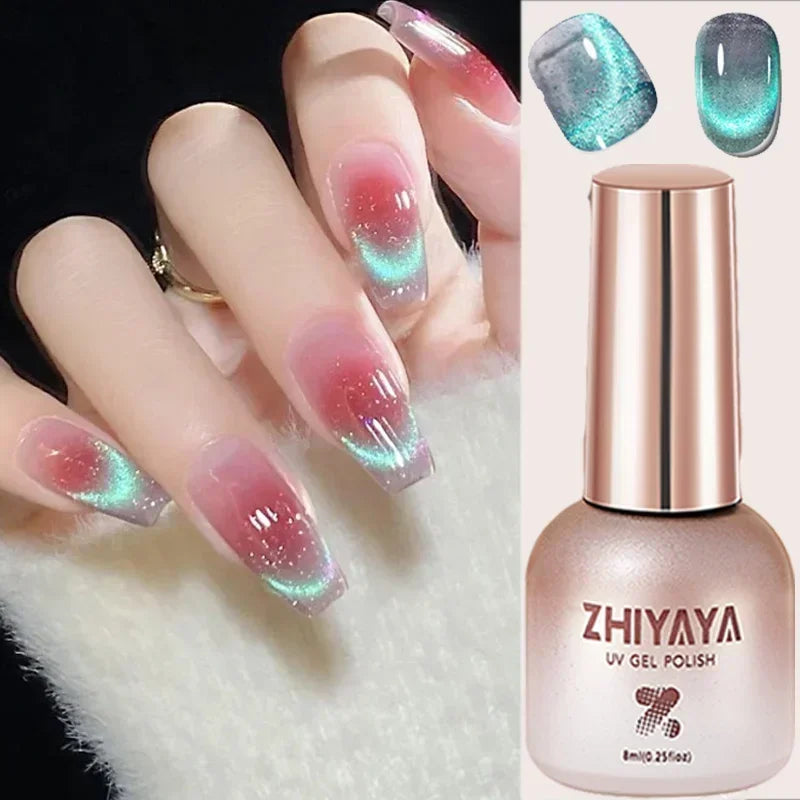 Handaiyan Black Cat Eye Magnetic Gel Nail Polish – 8ml