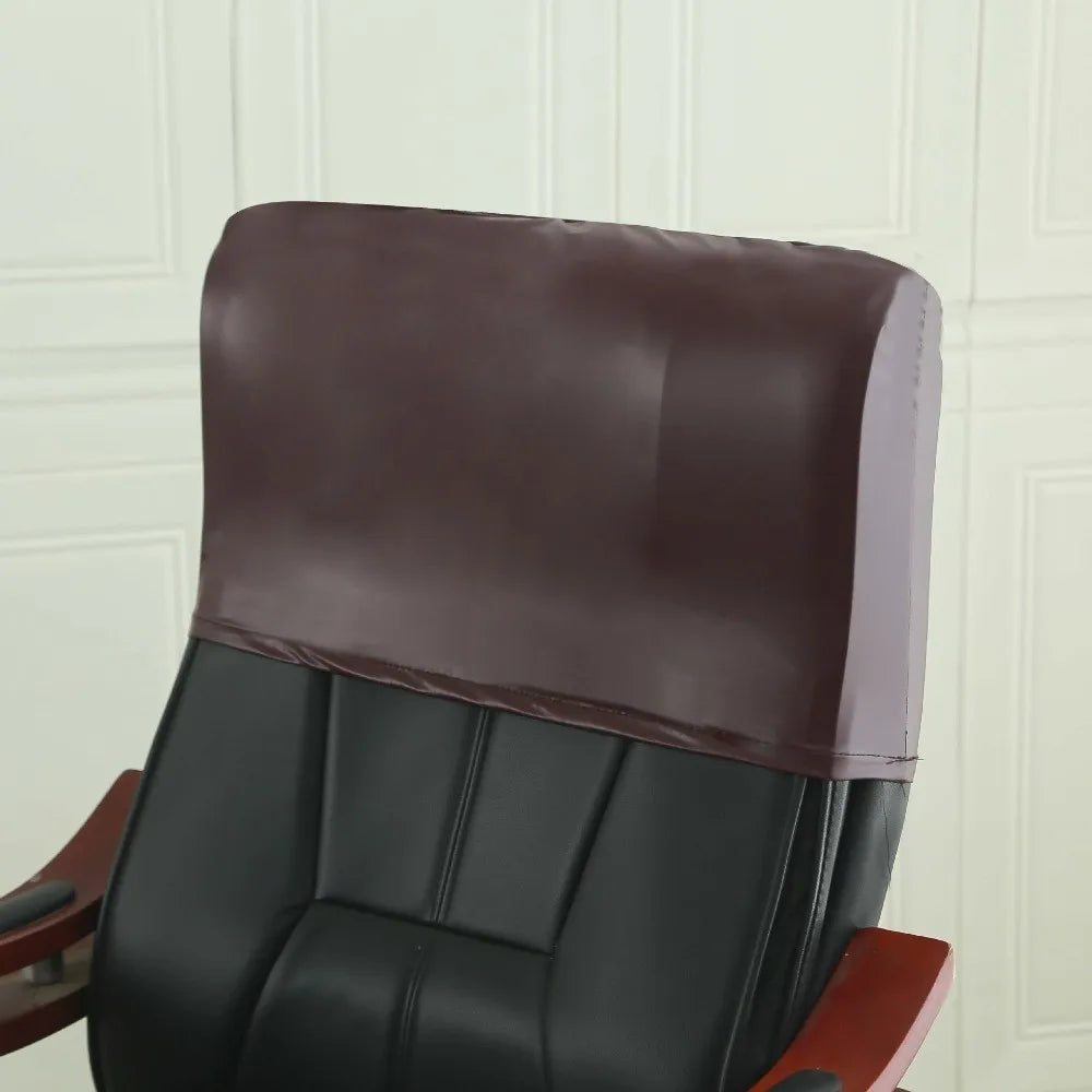 Waterproof Leather Chair Headrest Cover – Elastic Backrest Protector
