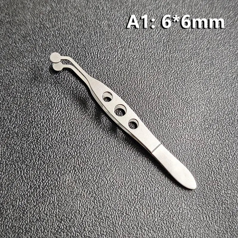 Stainless Steel Eyelid Gland Expressor Tweezers | Eye Care Tool
