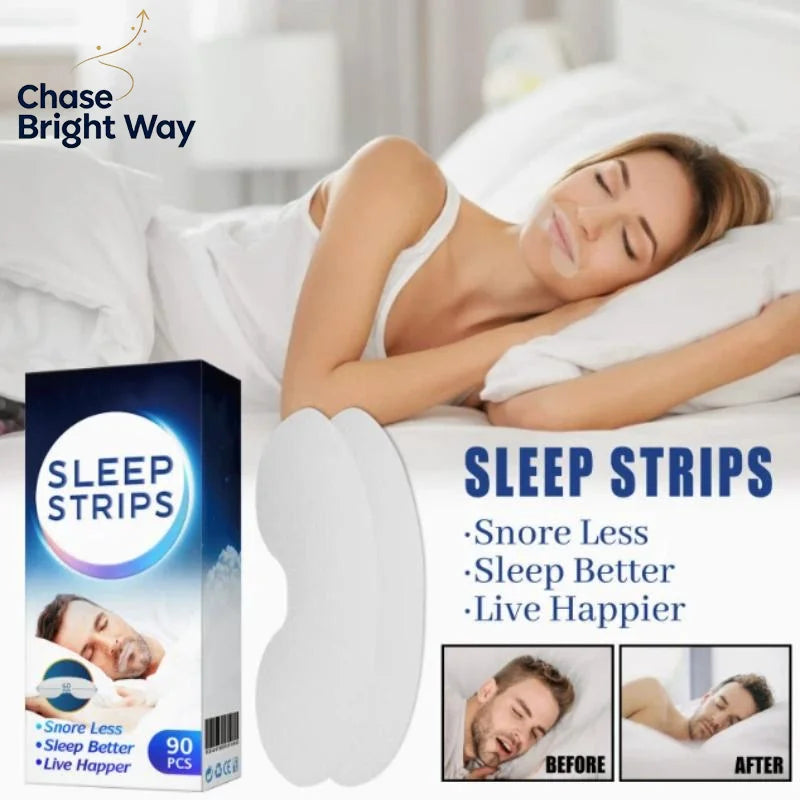 Sleep Mouth Tape Strips 90Pcs – Nasal Breathing Night Aid
