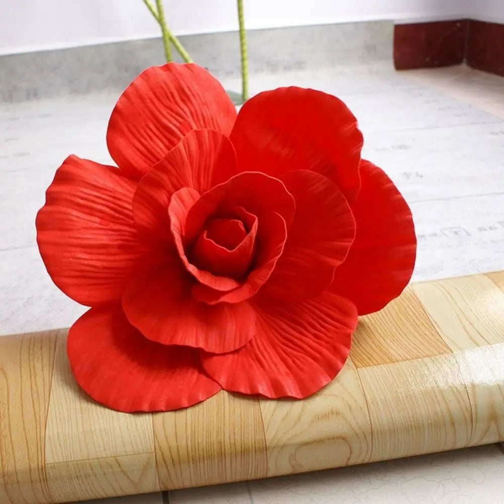 Giant PE Foam Silk Rose 30cm Artificial Flower | Wall Décor