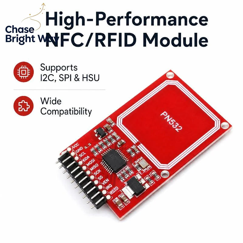 PN532 NFC RFID Reader Writer Module – I2C SPI HSU DIY