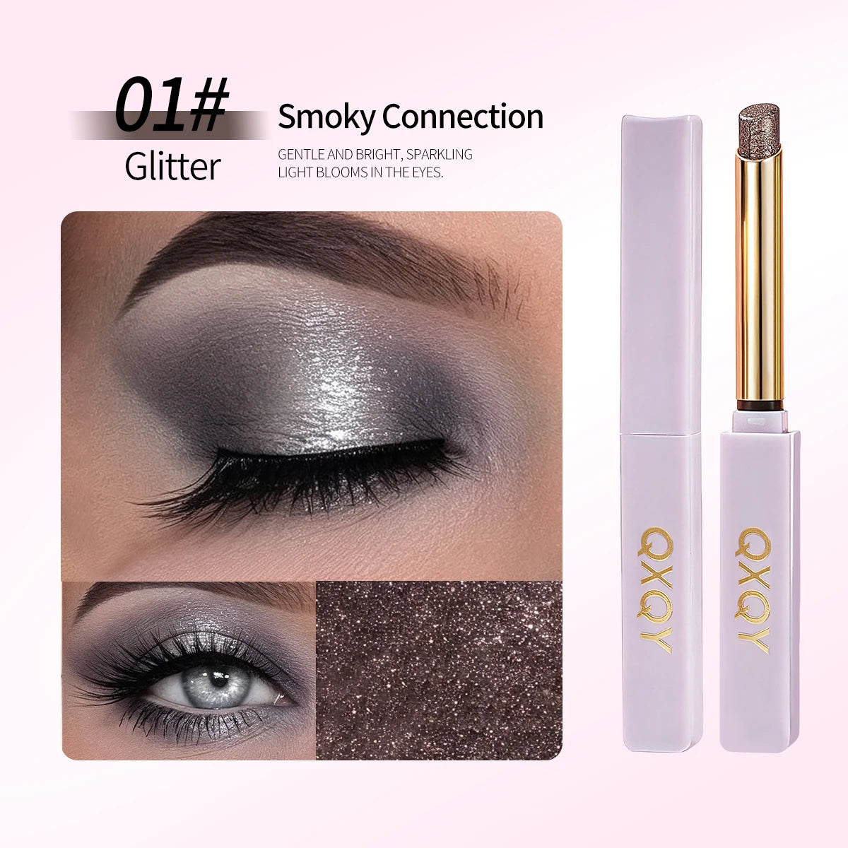 QXQY Platinum Glitter Eye Shadow Stick – Sapphire Blue