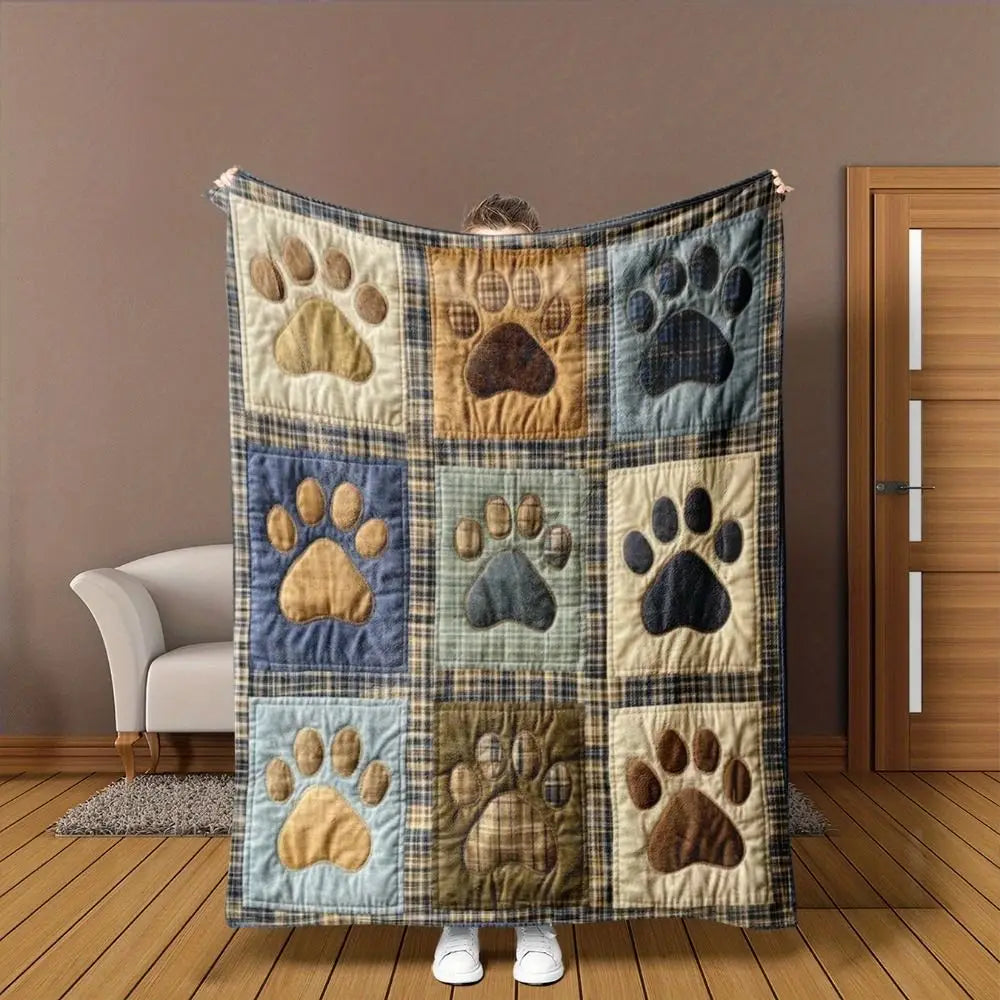 Ultra Soft Sherpa Fleece Blanket – Reversible Cartoon Throw