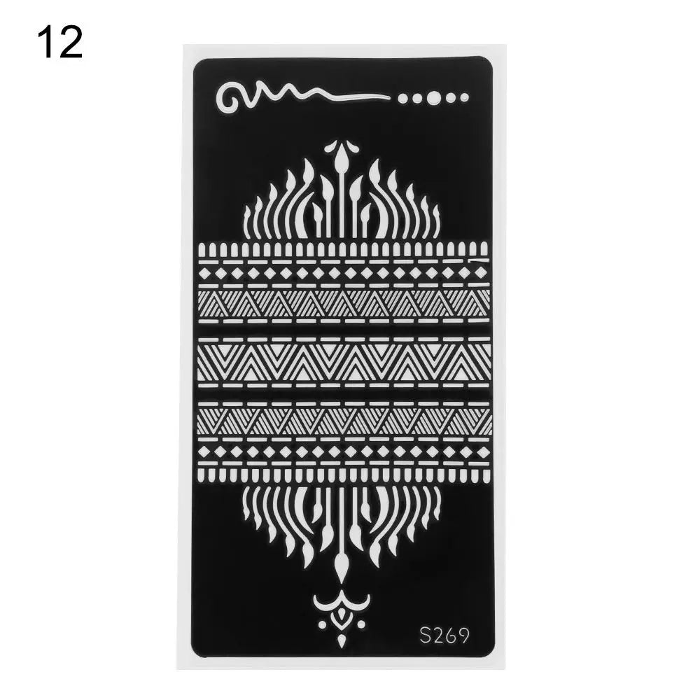 Mehndi Henna Stencil Sticker – DIY Temporary Body Art
