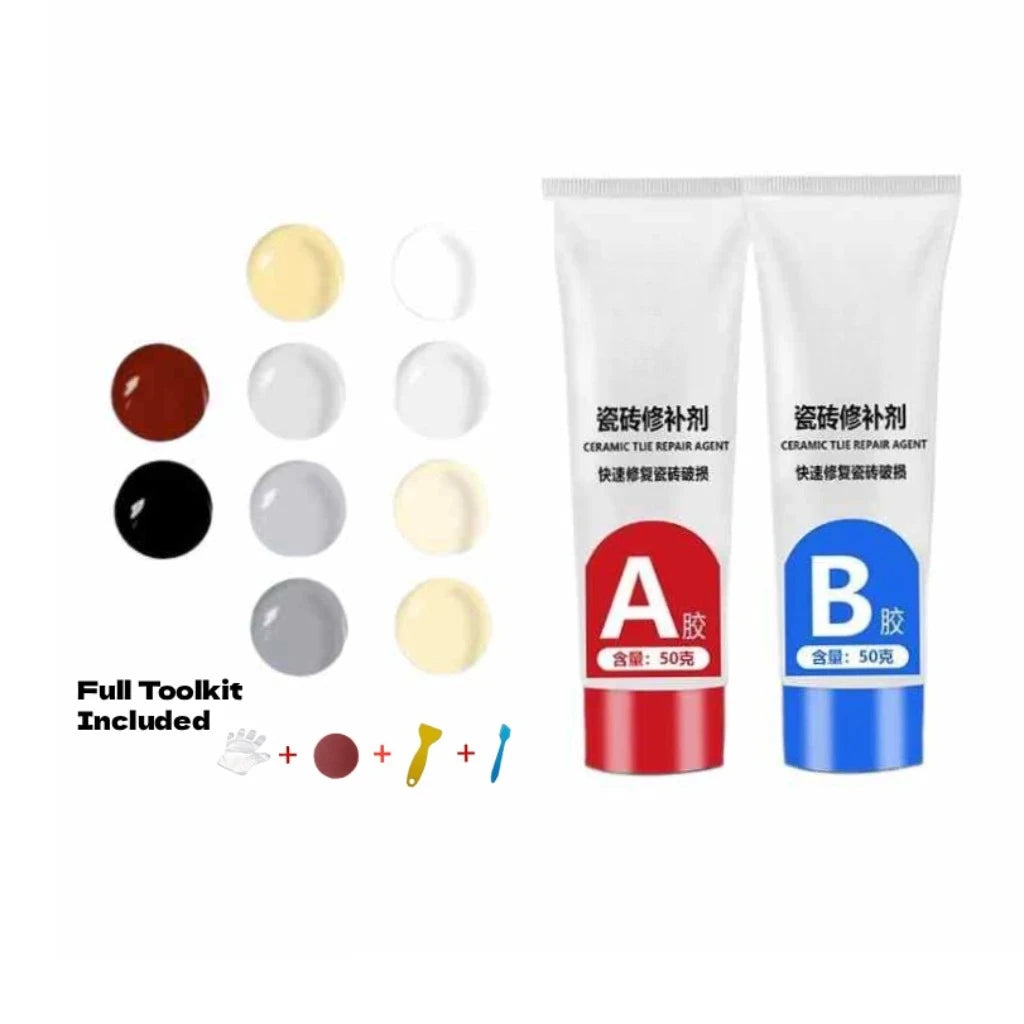 Tile & Porcelain Repair Kit – Ceramic Crack & Chip Filler Paste