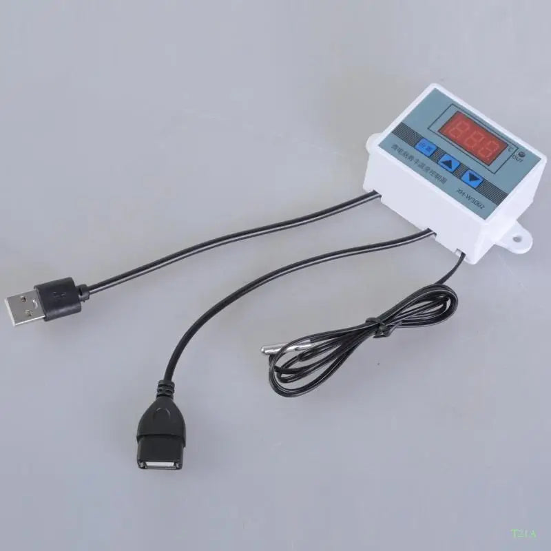 USB 5V Digital Temperature Controller Cable for Cooling Fans 50W