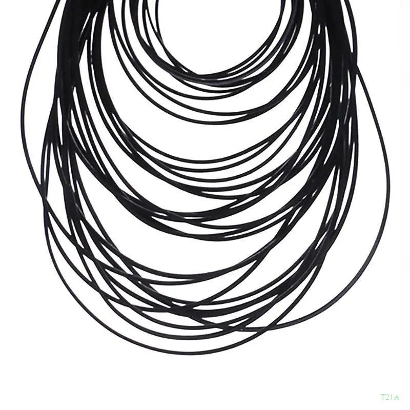 T21A Flat Drive Belt LP Vinyl Turntable Replacement – 25-Pack