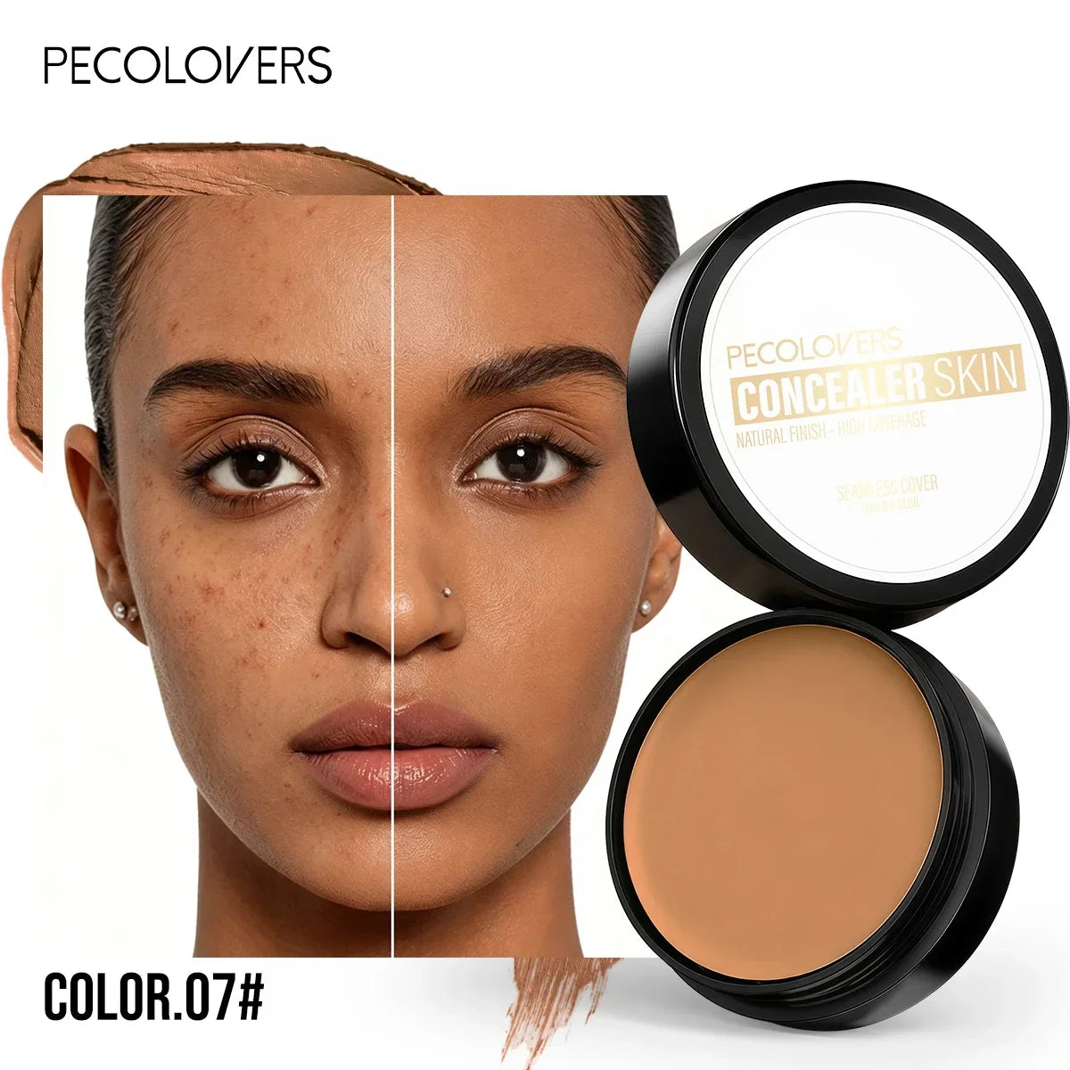 Waterproof Cream Concealer Palette – Full Coverage Contour & Highlight