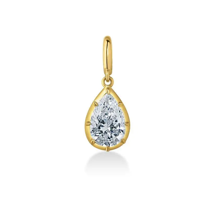 Women's Dainty CZ Pendant Necklace | Mixed Metal Bead Chain