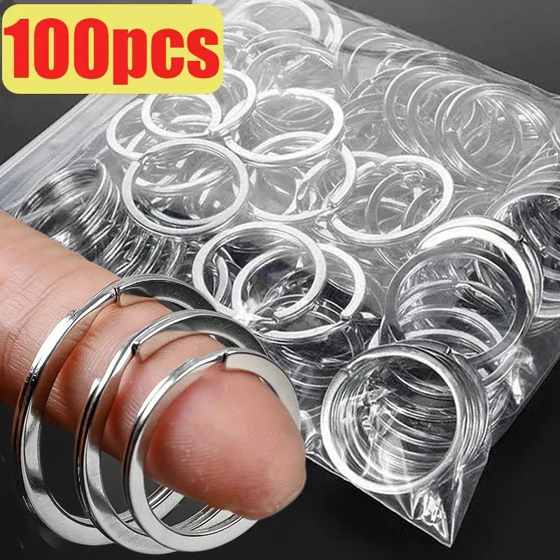 Stainless Steel Split Key Rings Anti-Rust 20mm 25mm 30mm