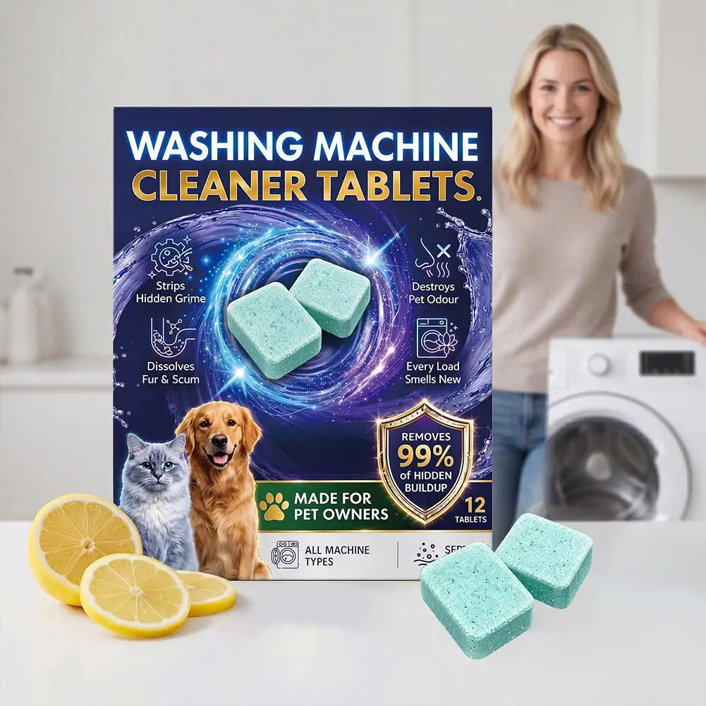 Washing Machine Cleaner Tablets – Descale, Deodorize & Deep Clean