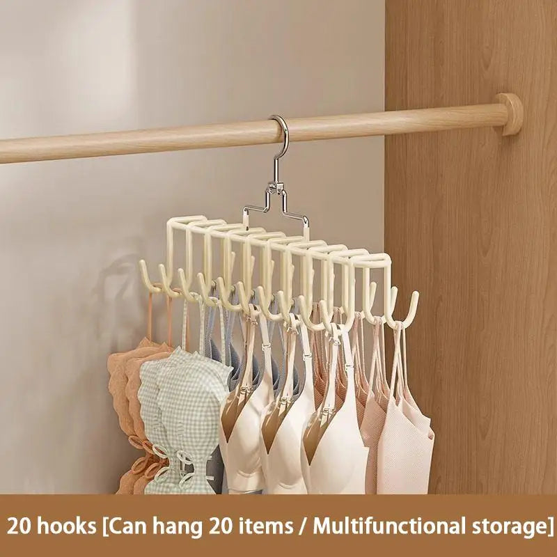 Space-Saving Multipurpose Hanger for Bras, Scarves & Underwear