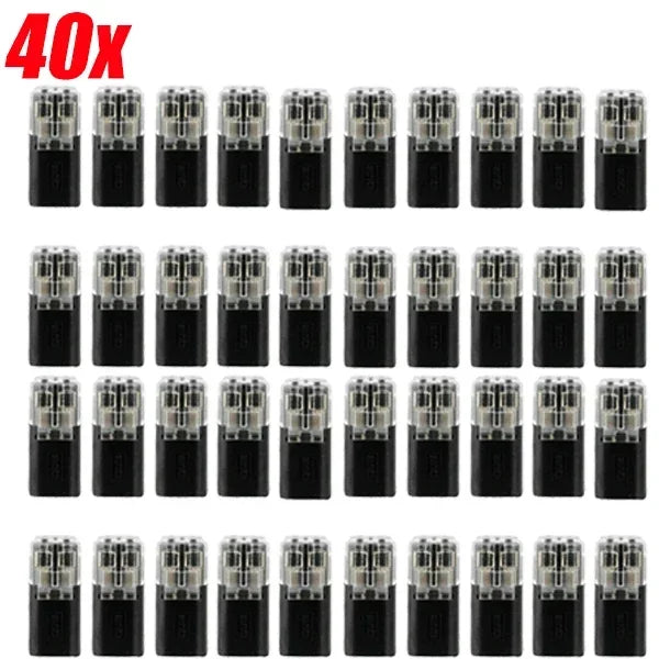 Waterproof 2-Pin Snap Wire Connectors with Locking Buckle