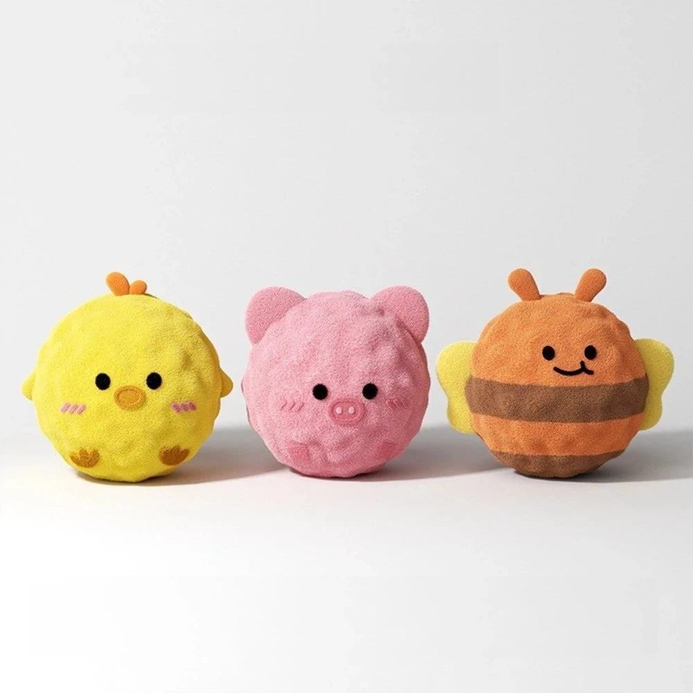 TPR Squeaky Dog Ball – Bite-Resistant Bee Chick Piggy Toy