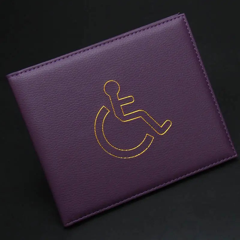 Waterproof PU Leather Accessibility ID & Certificate Holder