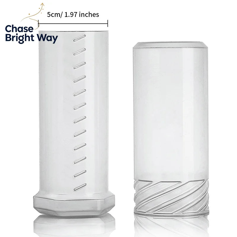 Shaving Brush Travel Case – Adjustable Transparent Holder Tube
