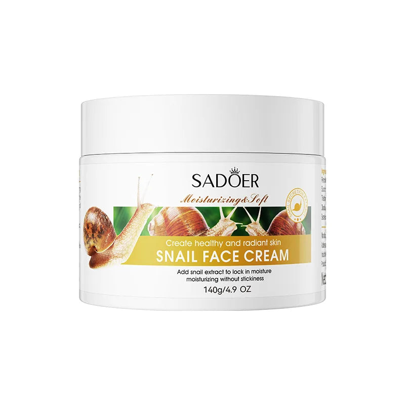 SADOER Snail Moisturizing Cream 140g – Hydrates & Firms Skin
