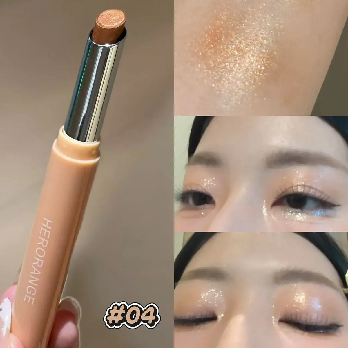 Shimmer Glitter Eyeshadow Stick – Pearlescent Highlighter Pen