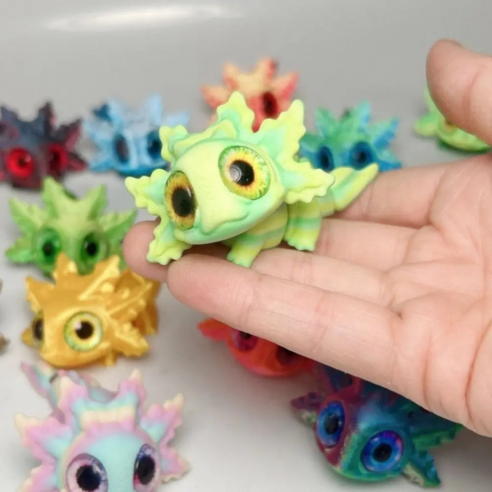 Articulated Salamander Figure – Colorful Miniature Toy Decor