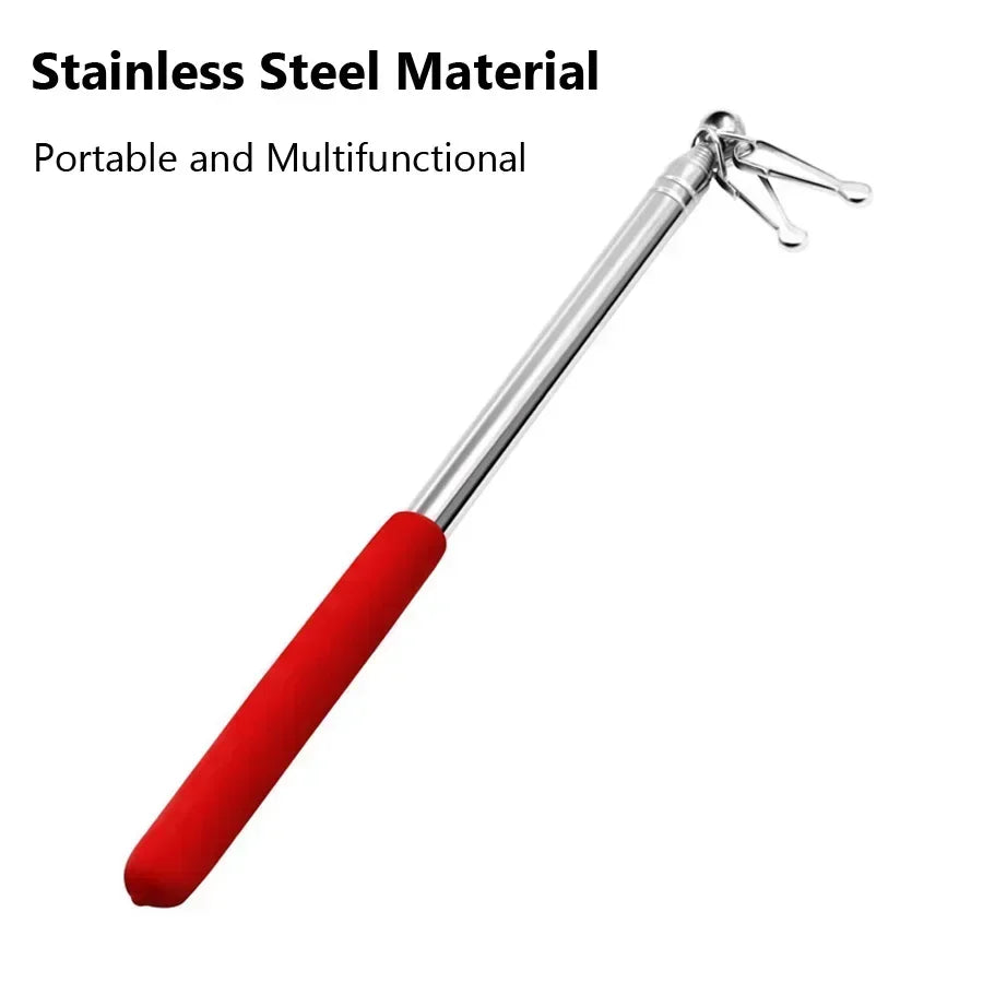 Stainless Steel Telescopic Pointer & Flagpole – 1.2m Extendable