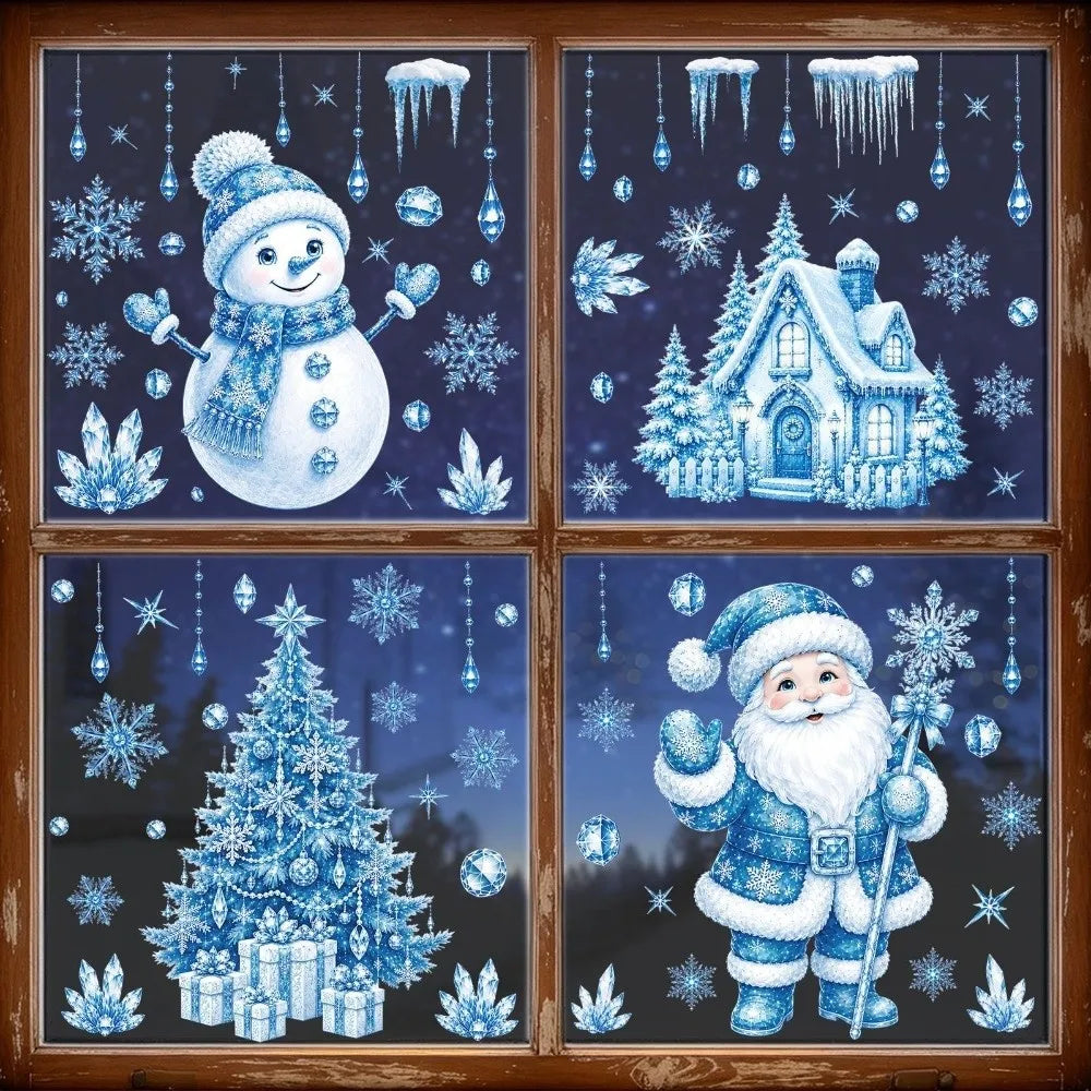 Reusable Christmas Window Stickers – PVC Electrostatic Cling