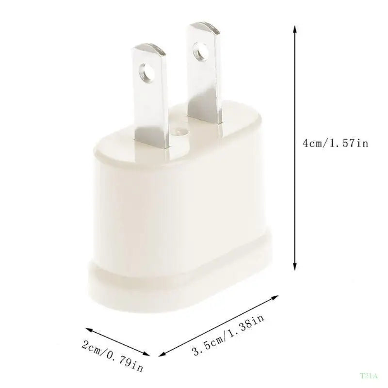 EU to US Travel Plug Adapter – European 2-Pin to US Convert