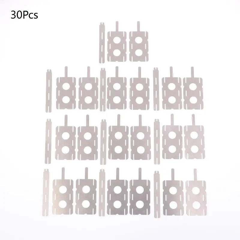 30-Pack 18650 Nickel Strips – Battery Spot Welding Sheets