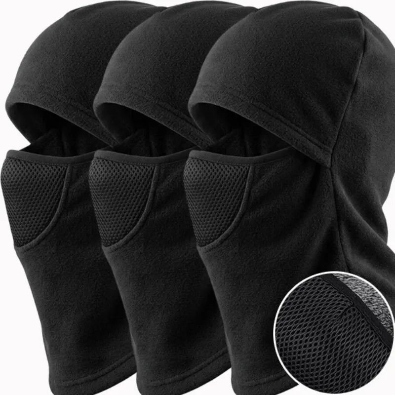 Winter Fleece Thermal Balaclava – Windproof Full Face Riding Hood