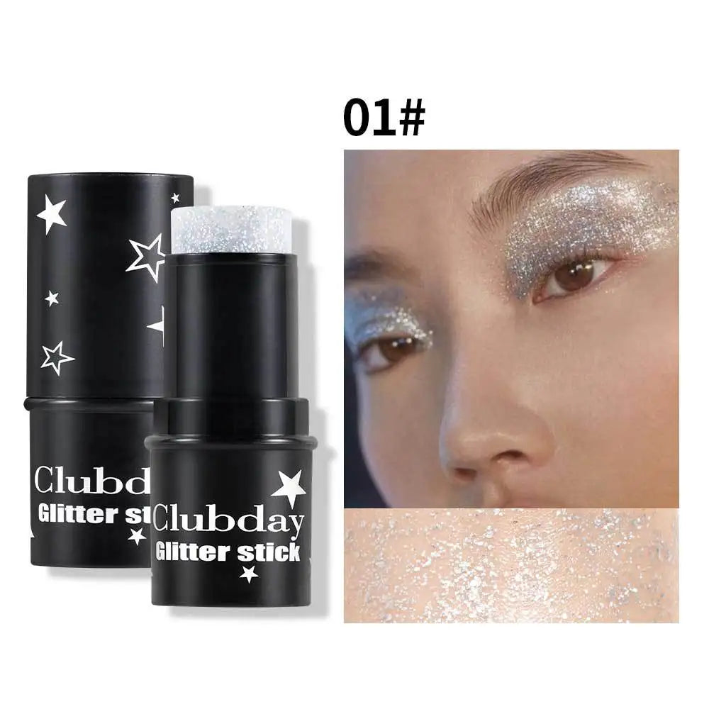 Glitter Eyeshadow Stick – Multichrome Shimmer Face & Body