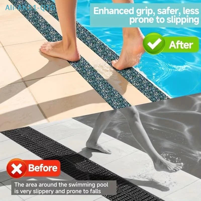 High-Strength Anti-Slip Tape – Stairs, Bathrooms & Pool Safety