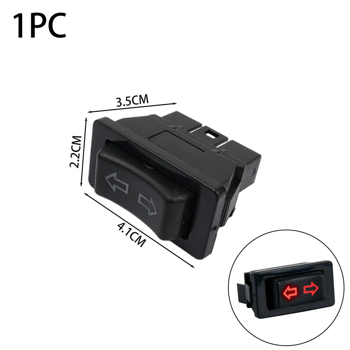 Universal Car Power Window Switch 5 Pin DC 12V 20A Button