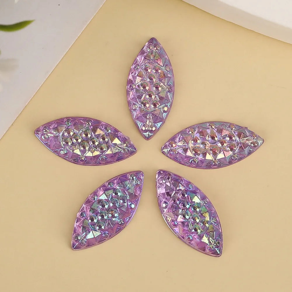 Teardrop Resin Rhinestone Cabochons – ~750 Pcs Druzy Flatback