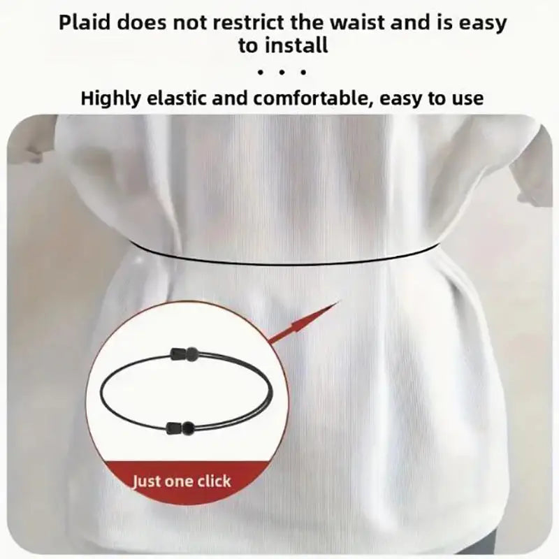 3-Pack Adjustable Elastic Shirt Tucking Bands – S, M & L