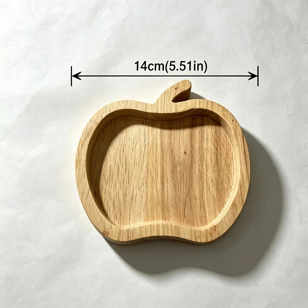 Squirrel Wooden Snack Tray – 2-Compartment Serving Platter