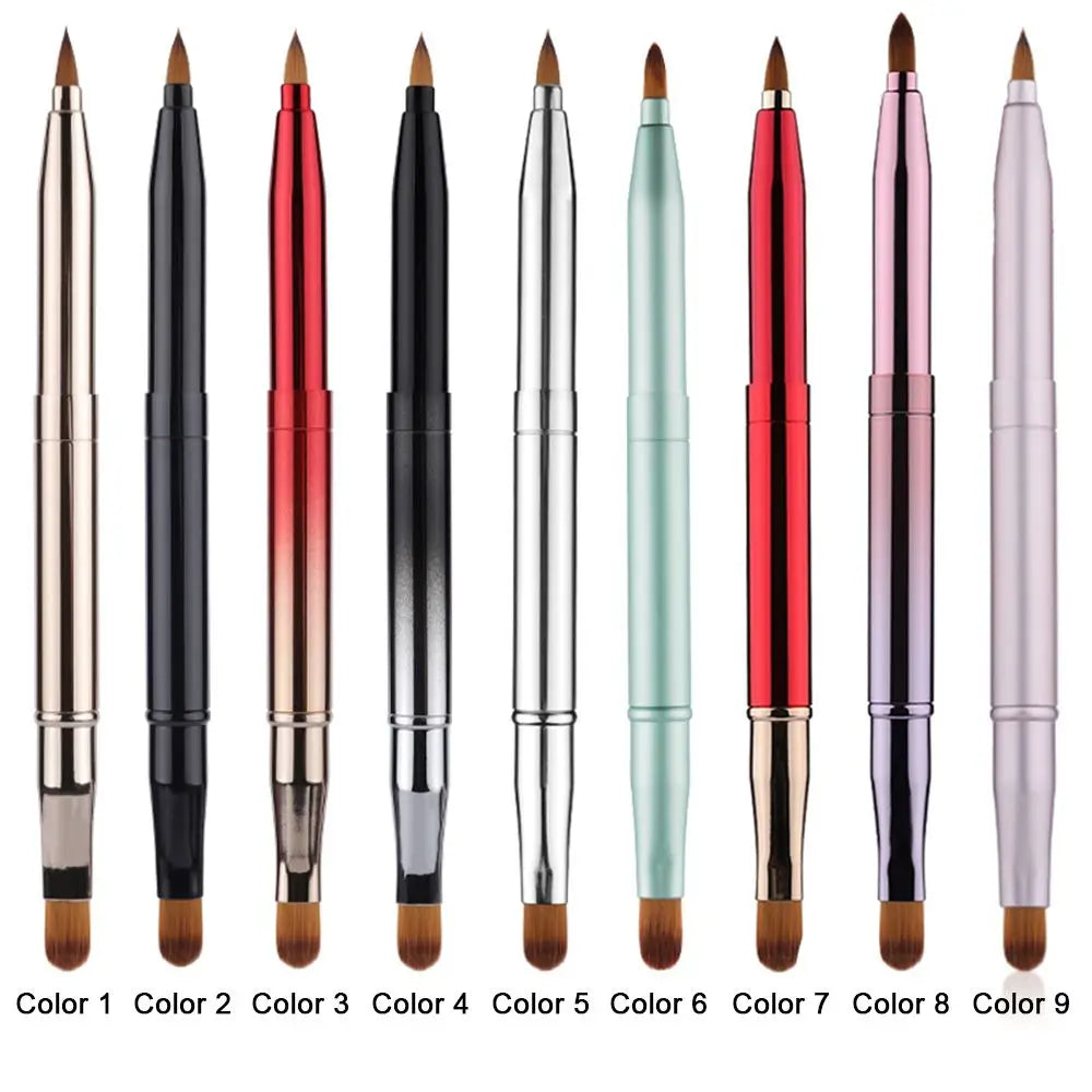 Retractable Dustproof Lip Brush – Portable Lipstick Applicator