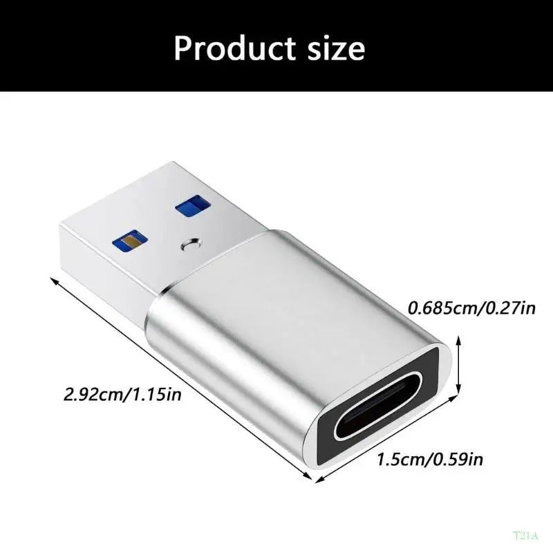 USB 3.0 to USB-C Female Adapter – 5Gbps Data & 3A Charging