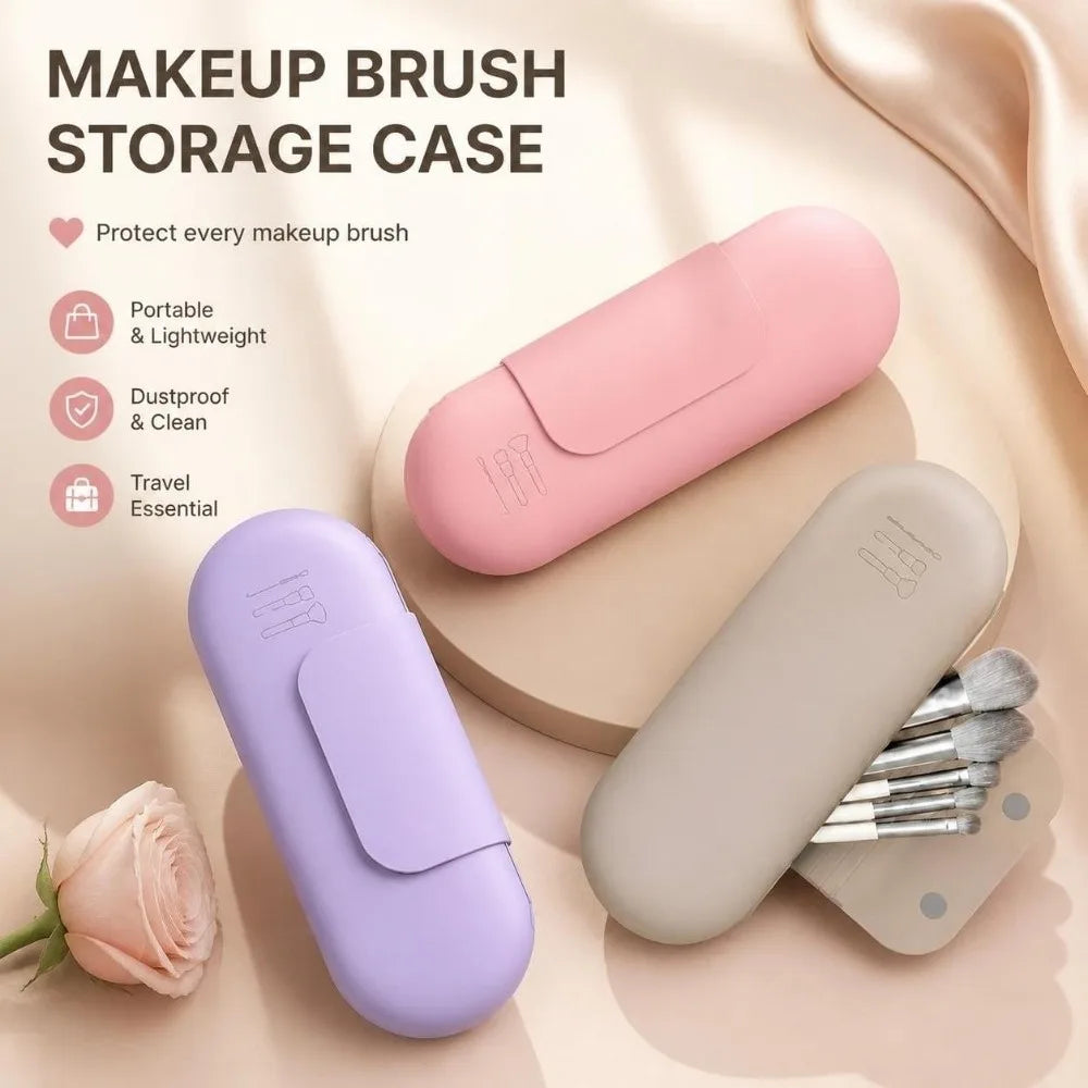 Silicone Makeup Brush Pouch – Magnetic & Waterproof | SAMMY
