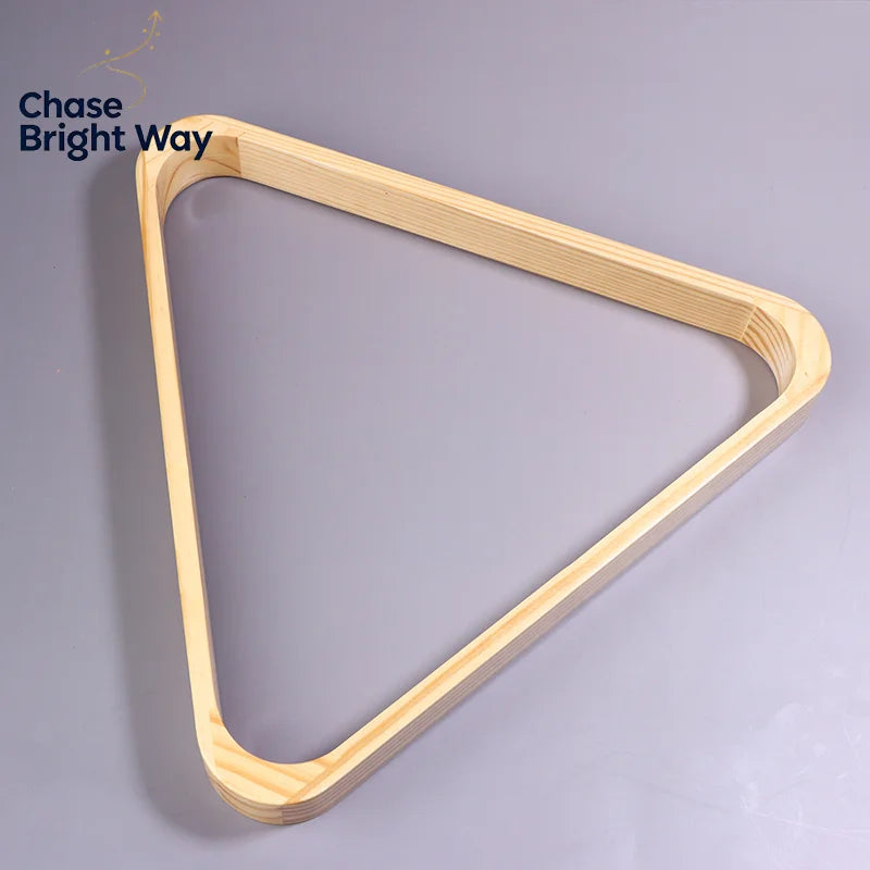 Wooden Billiard Ball Rack – Triangle Pool Ball Holder