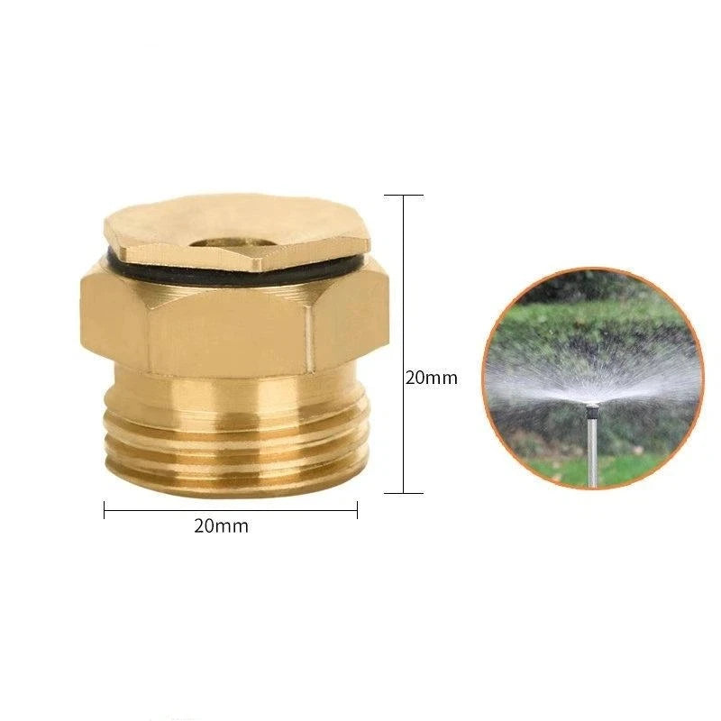 Brass Adjustable Garden Sprinkler Nozzle | Multi-Pattern Spray