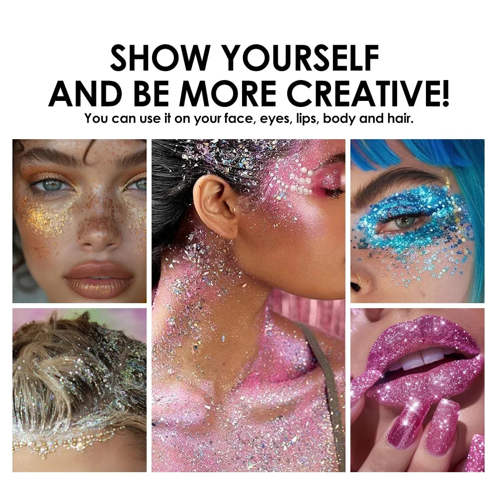 Sequin Glitter Gel Stick – Face, Body & Hair Stage Makeup