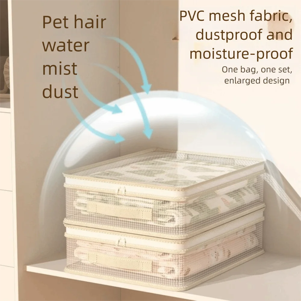 Large PVC Storage Bag – Waterproof Dustproof Quilt Organizer
