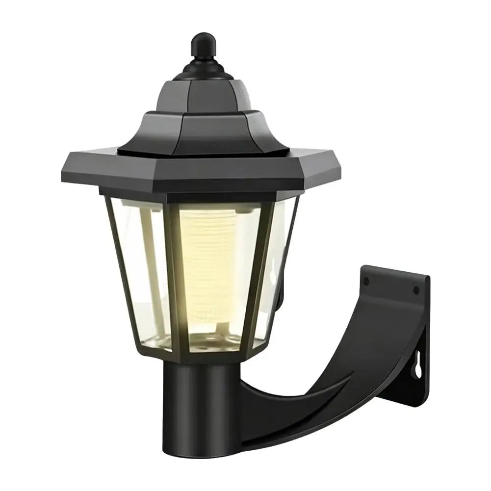 Retro Solar Wall Light IP66 Waterproof Outdoor Garden Lamp