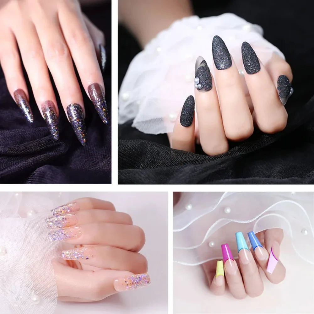 550 Pcs Nail Dual Forms – Oval Coffin Almond Square Molds