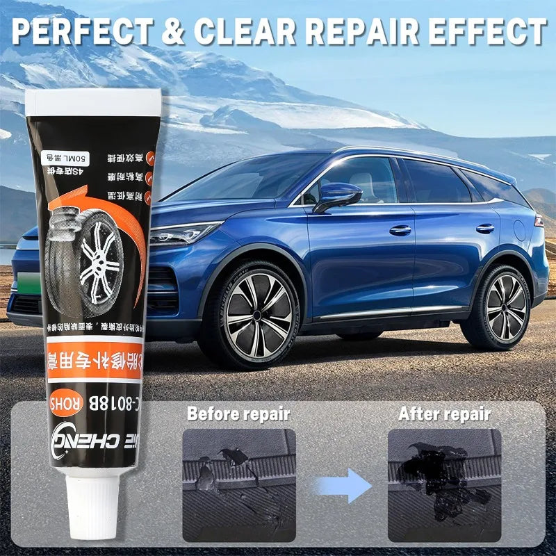 Waterproof Tire Repair Adhesive Kit – 50ml Strong Rubber Glue