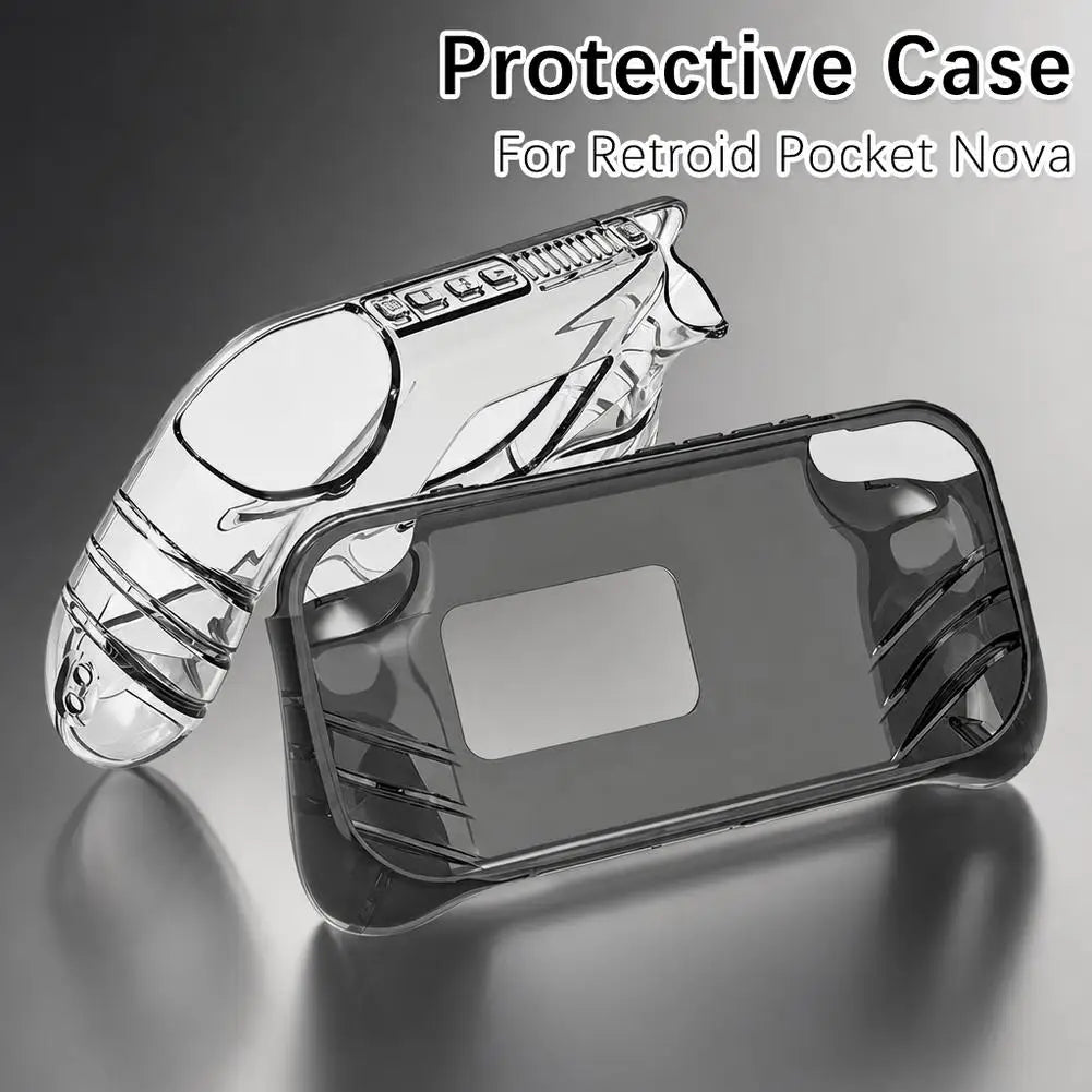 Retroid Pocket Nova Clear TPU Case – Slim Shockproof Cover