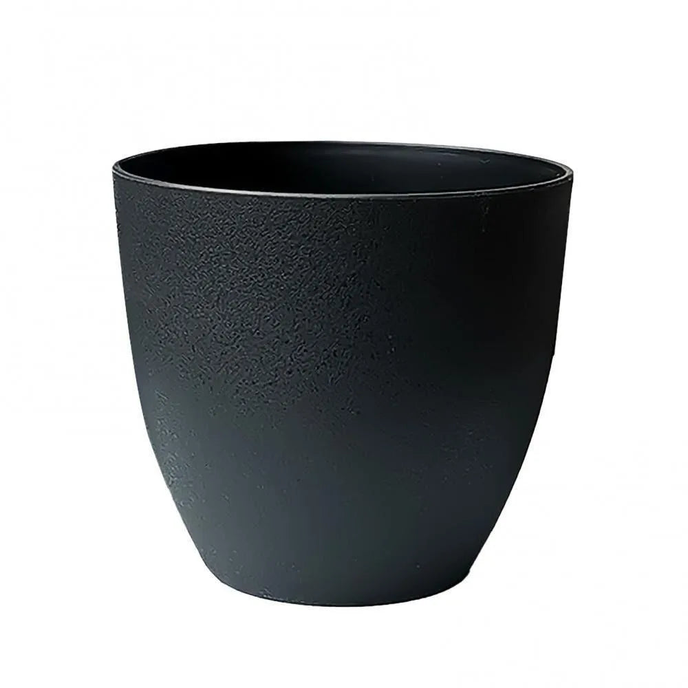 Frosted Plastic Bonsai Pot – Imitation Stone Succulent Planter